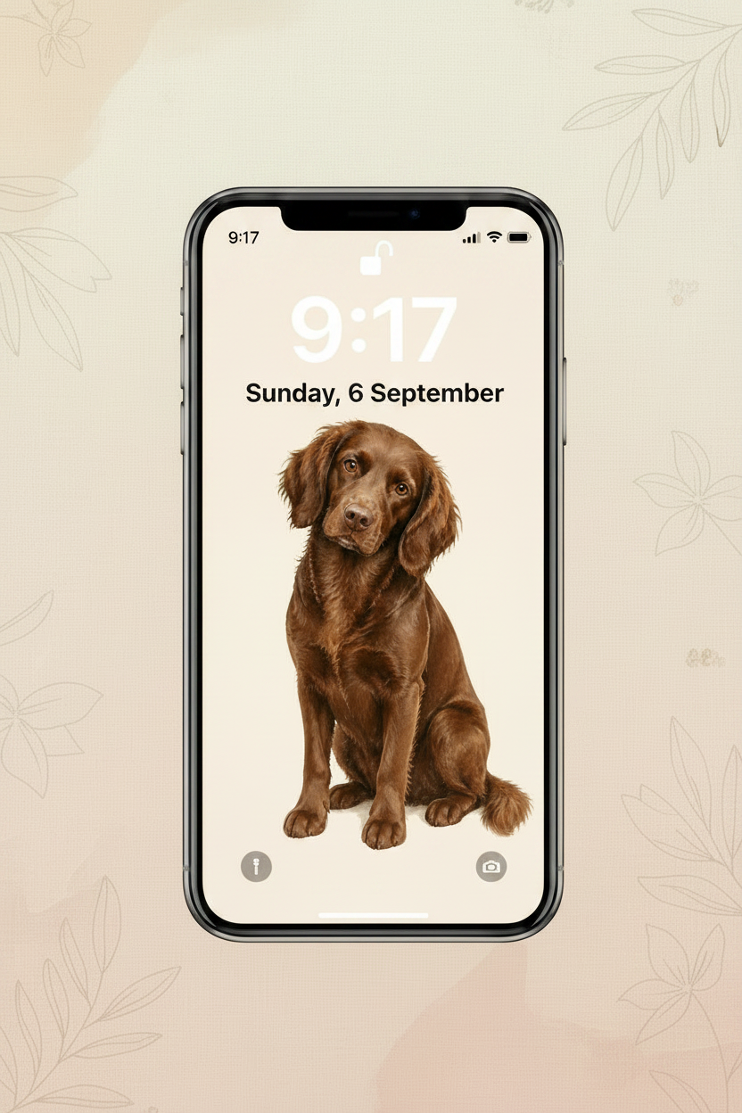 Chocolate Cockerdor iPhone Wallpaper Pinterest Mockup