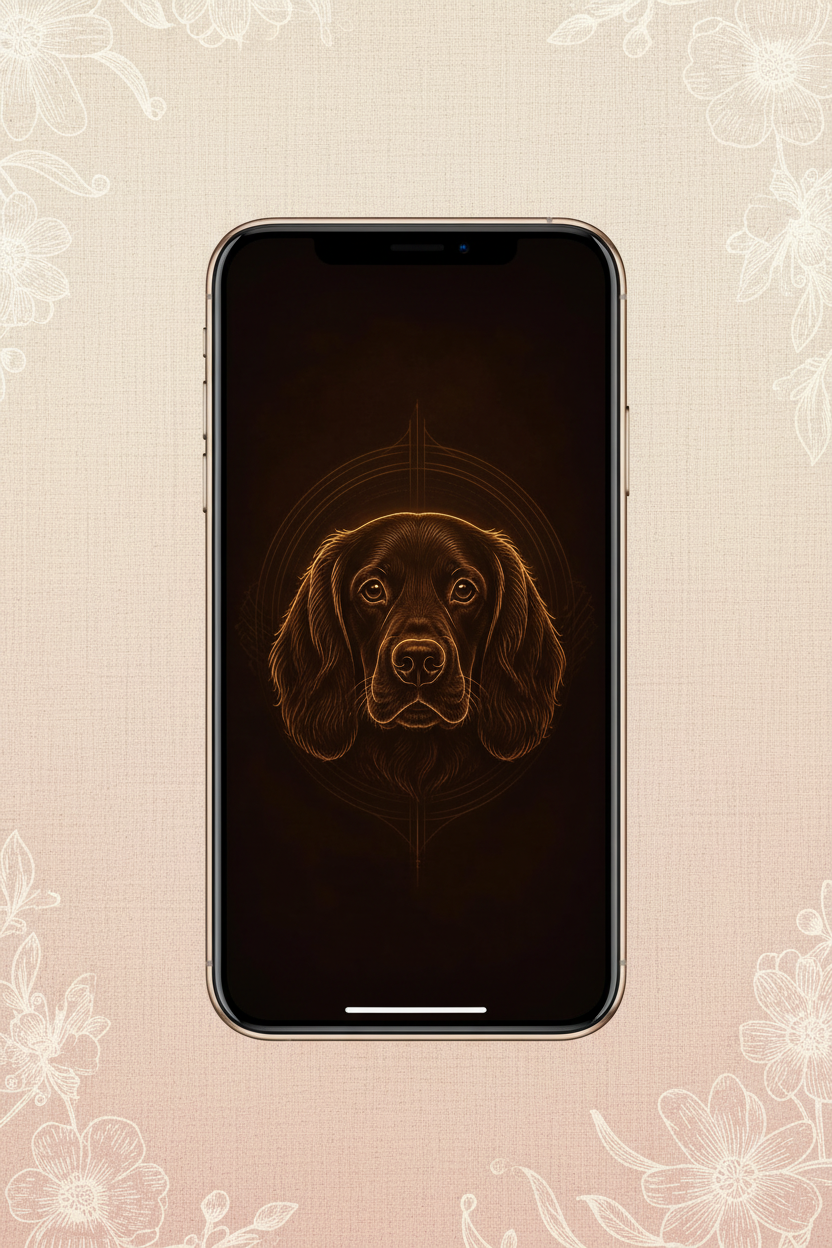 Cockerdor golden glow dark wallpaper on iPhone Pinterest style