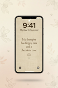 My Therapist Lock Screen Mockup
