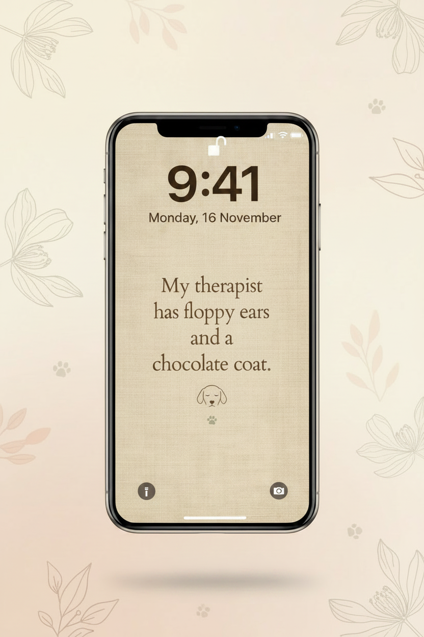 My Therapist Lock Screen Mockup